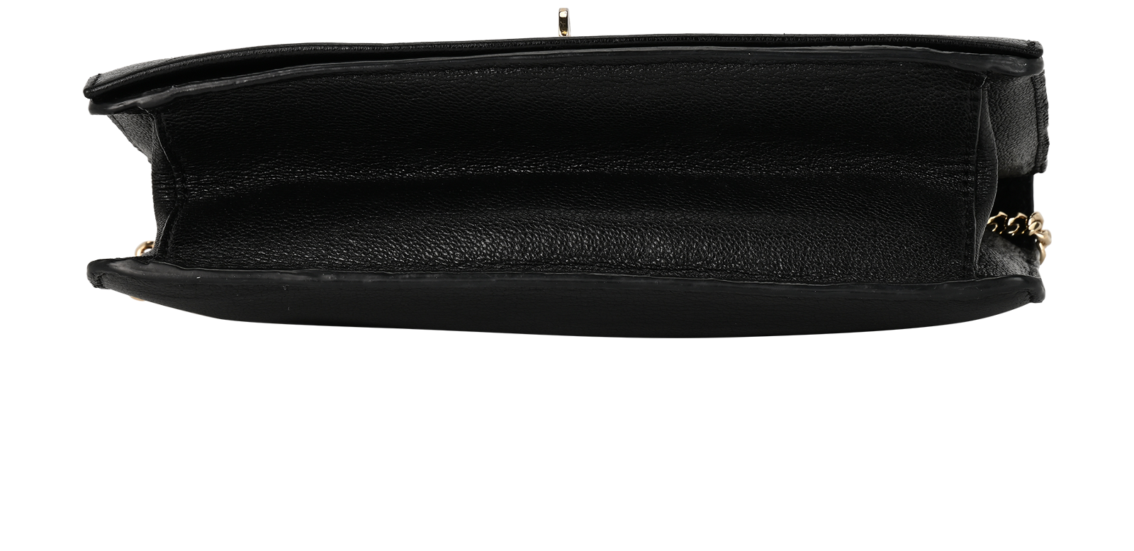 Bayswater Clutch Wallet On Chain, &pound;450, Handbags, Black, Leather, Top view
